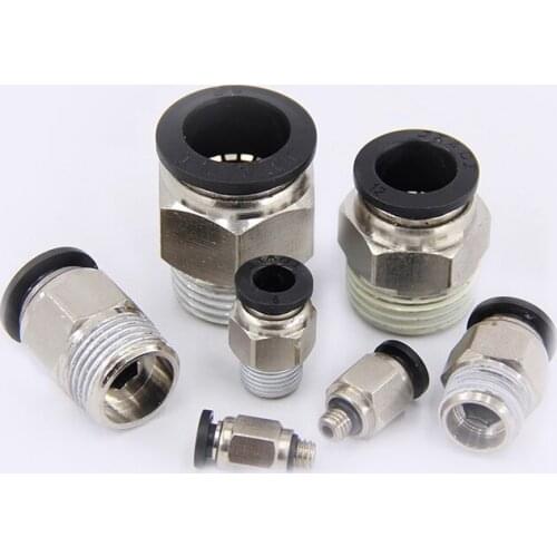 1 pcs PC Series Pneumatic Connector PC4/6/8/10/12/14/16 Quick Connect Tube joint Straight Tube Pipe Fittings