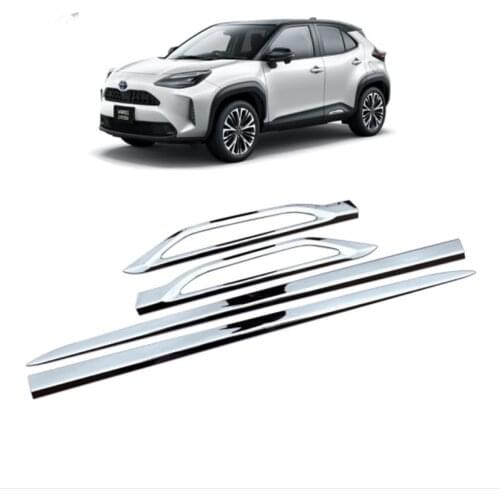 4x Auto Car Side Door Body Below Bumper Cover Trim Moulding Sticker Fit For Toyota Yaris Cross 2021