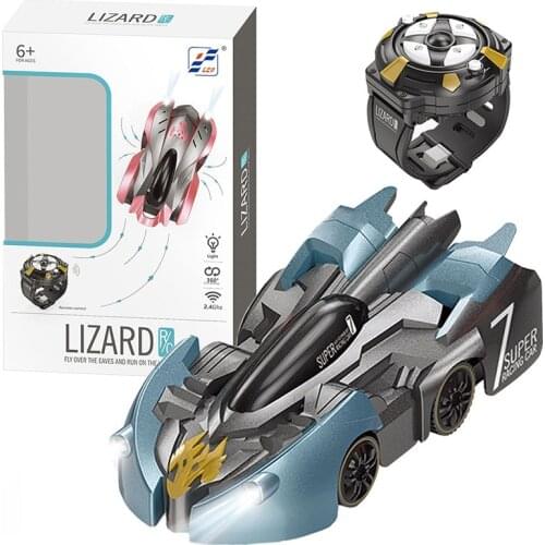 Anti Gravity Ceiling Climbing Car Electric 360 Rotating Stunt Rc Car Antigravity Machine Auto With Remote Control Watch Kids Toy