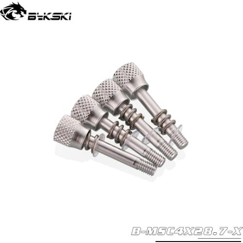 BYKSKI CPU Water Block Screw 4pcs/Lot Compatible Intel CPU water Model for CPU-XPR-MK-V3/CPU XPR A-V2