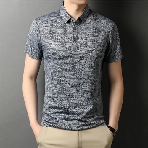 COODRONY Brand High Quality Business Casual Short Sleeve Polo-Shirt Men Clothing Summer Cool New Arrival Stripe Thin Tops C5320S