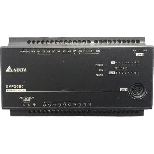 Delta DVP20EC00R3 DVP20EC00T3 EC3 Series Standard PLC DI 12 DO 8 100-240VAC new in box