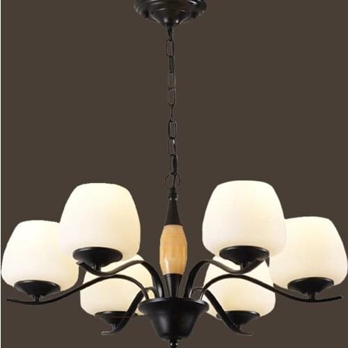 HGHomeart 110V/220V E27 Spiral Iron Classic Contemporary Chandeliers LED Living Room Chandelier Baby Suspension Lamp Lighting