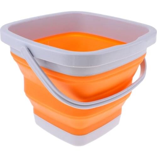 Multifunctional Silicone Collapsible Bucket Portable Travel Outdoor Wash Basin for Camping Hiking Travelling Fishing Washing