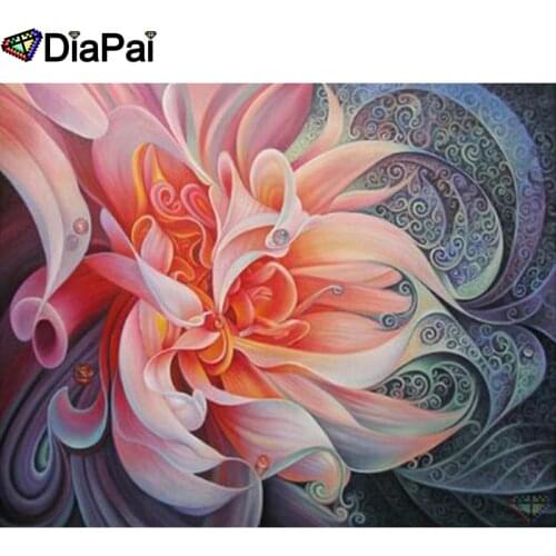DIAPAI Art 5D Diy Diamond Painting "Mandala flower" Diamond Pictures Cross Stitch 3D Rhinestone Embroidery Decor A26646