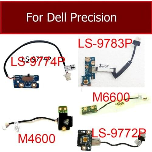 Genuine On/off Power & Volume Board for Dell Precision M6800 M6600 Power Button Board with Cable Replacement LS-9783P