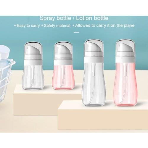 50ml/100ml Portable Environmental Durable Storage Hand Sanitizer Spray Bottle Lotion Bottle Transparent Spray Bottle