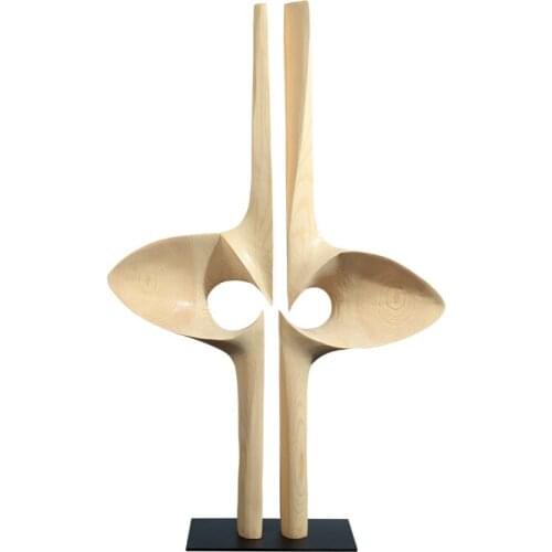 TT Jingquan Simple Modern Solid Wood Handicraft Sample Room Decorations Decoration Home Soft Decoration Living Room Desktop