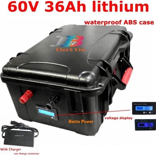 60V 36Ah 35Ah rechageable lithium ion battery pack for electric scooter motorcycle E-rickshaw mobility scooter 60V electric bike