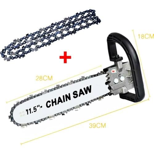 Chain Saw Bracket 11.5inch Adjustable Electric Chain Saw Angle Grinder Modified Electric Saw Machine for Angle Grinder Chain saw