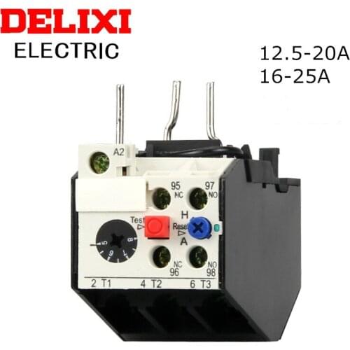 DELIXI Thermal Overload Relay Current Protection Relay 12.5-20A 16-25A JRS2-25/Z 3UA50 Adapts To CJX1