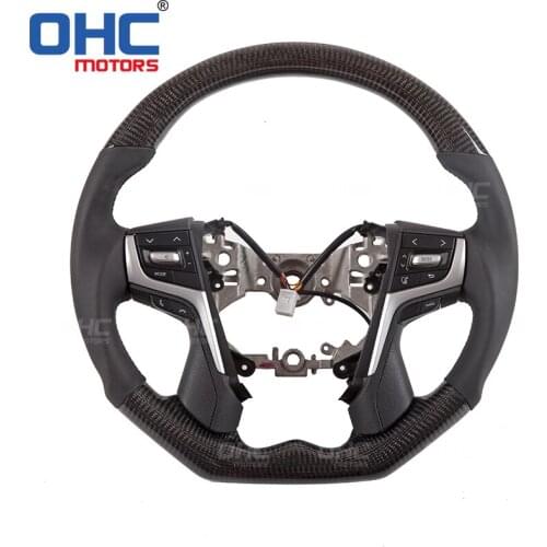 Carbon Fiber Steering Wheel for Toyota Land Cruiser / Land Cruiser Prado / Crown / Alphard 2016-2019