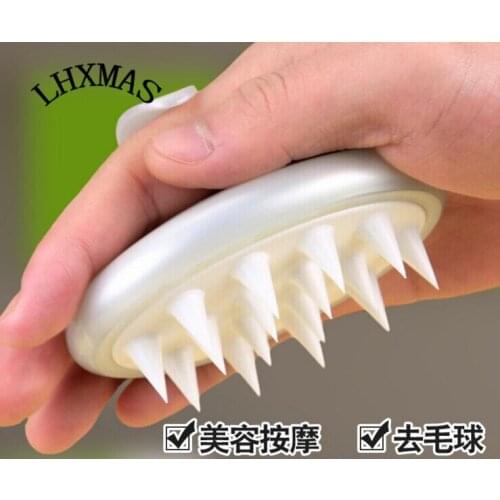 Rubber Material Pet Dog Cat Grooming Brush Puppy Massage Comb for Dog Shower Cleaning Washing D206