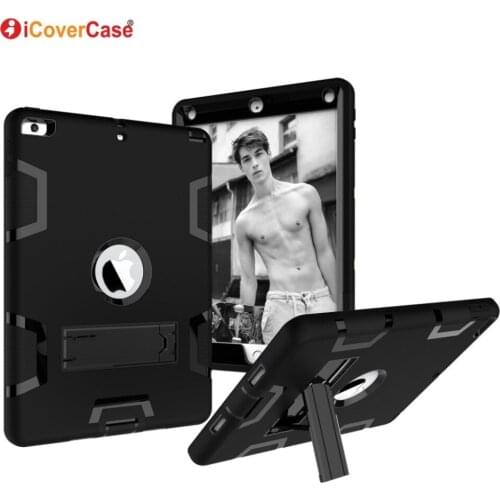 Silicon+PC Full Body Protector Case For Apple iPad Pro 9.7 inch 2017 / 2018 Case Cover High Resistant Drop resistance Shockproof
