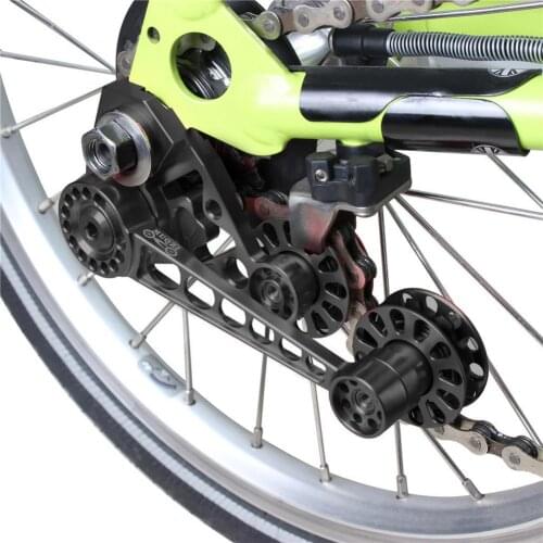 Bicycle Chain Guide Bracket Folding Bicycle 2/6 Speed Chain Guide Chain Regulator Aluminum Alloy Guide Chain Holder Bike Part