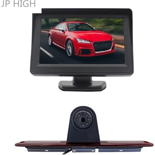 170° Backup RearView Camera Brake Light & 4.3Inch Monitor for Mercedes-Benz Sprinter 2007-2015 Crafter