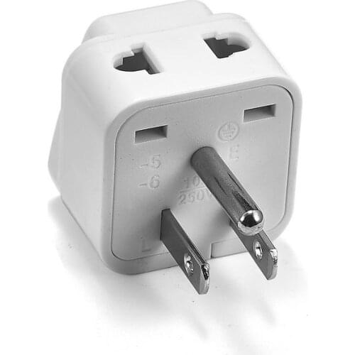 JP US Plug Adapter Universal AU UK EU To USA Travel Power Adapter AC Converter American Japan Plug Outlet Electrical Socket