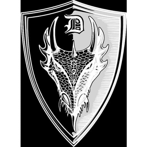 Funny Dragon Head Shield KK Car Stickers Motorcycle Decals Waterproof Decals PVC Decal DIY Car Styling Auto Accessories