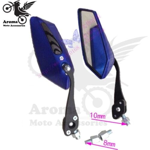 High quality colorful pro motorcycle Backup mirror 10mm 8mm universal motorbike accessories motocross rearview mirror for yamaha