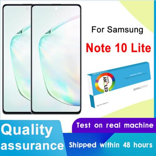 100% Original BROOWE 6.7'' LCD Display Touch Screen Digitizer Assembly For Samsung Galaxy Note 10 Lite N770F Display Replacement