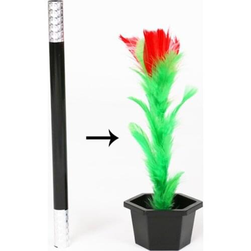 1 Set Magic Wand To Flower Magic Trick Easy Magic Tricks Toys For Adults Kids Show Prop Toys For Boys Fun For Children
