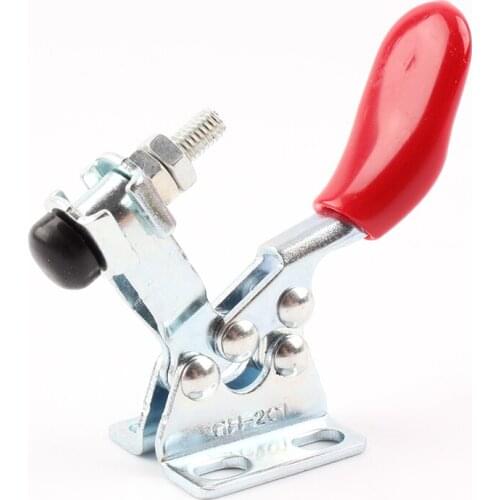 1PCS Metal Horizontal Quick Release Hand Tool Toggle Clamp For Fixing Workpiece 60 Lbs Antislip Covered Hand Tool Toggle Clamp