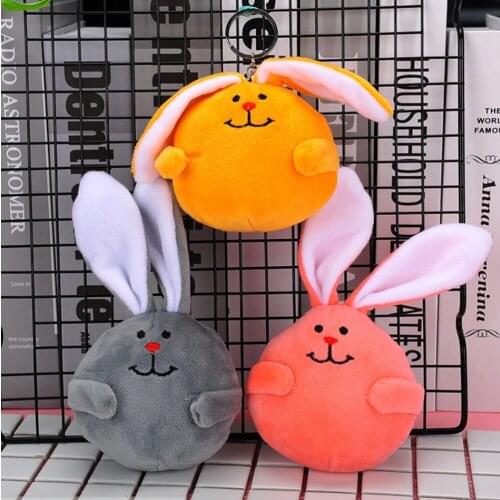 11CM 2020 new cute big ear bunny plush toy pendant baby clothing crib headwear accessories