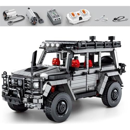 1852Pcs City Off-Road Vehicle Remote Control high-tech Building Blocks SUV Truck Car RC/non-RC Bricks Children Toys Kids Gifts