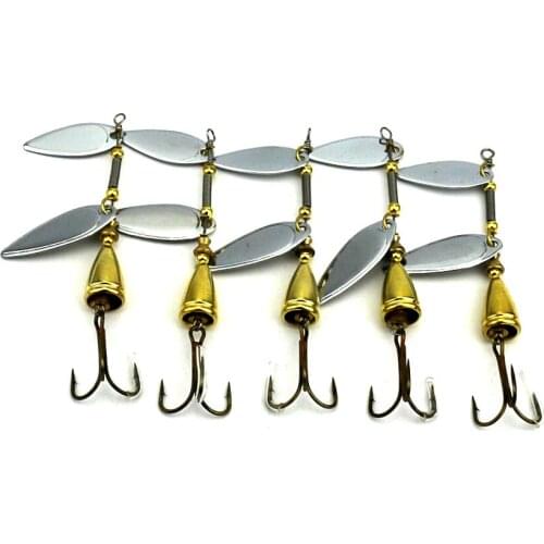 5pcs Spoon Fishing Lure Metal Hard Bait 9.4cm 13.5g Artificial Hard Tackle Fishing Spoon Lure Metal Jigging Lure Spinner Bait