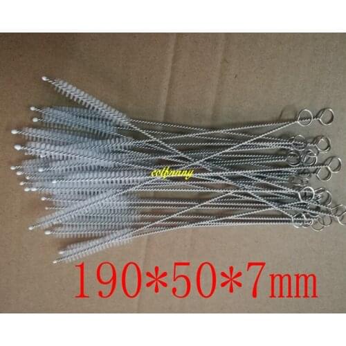 Free shipping 8inch 19cm Stainless steel straw brush Bottle Cleaning Brushes Round Pipe Cleaning Wire Brush,2000pcs/lot