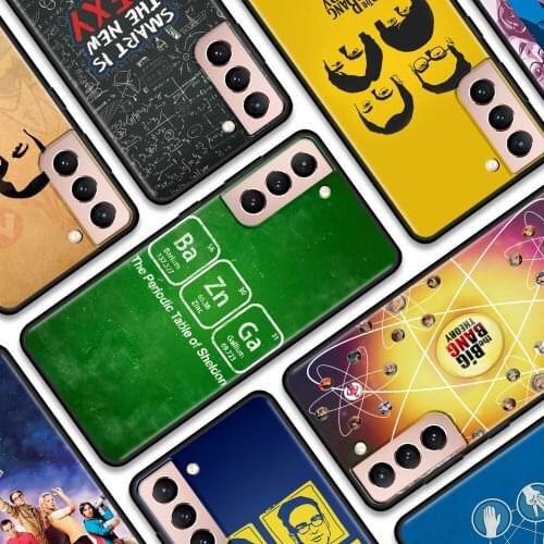 Black Case For Samsung Galaxy S20FE S21 Ultra S20 S10 S9 Plus S8 S10Lite S10e Cover TPU Shell The Big Bang Theory Bazinga