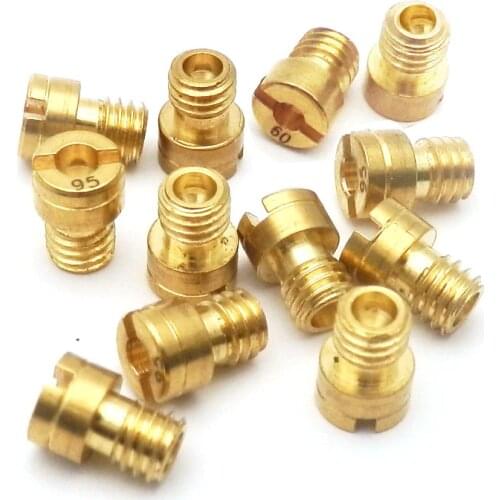 12pcs M4 Main Jet 4mm for GY6 50cc 139QMB Scooter Mikuni Carb Keihin Carburetor Size 70 72 75 78 80 82 85 88 90 92 95 98