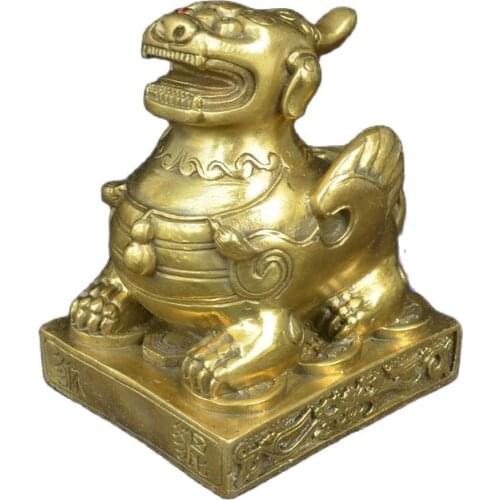 China Feng Shui decoration copper Brave Unicorn, lucky evil Home Furnishing