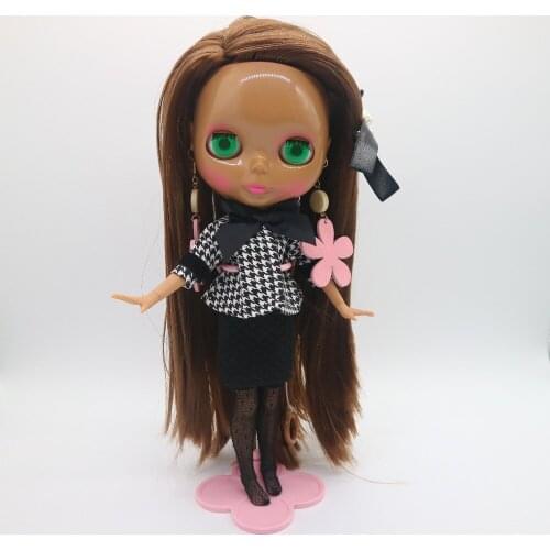 Joint body Nude Blyth Doll, black skin Fashion doll Suitable For Girls 1111