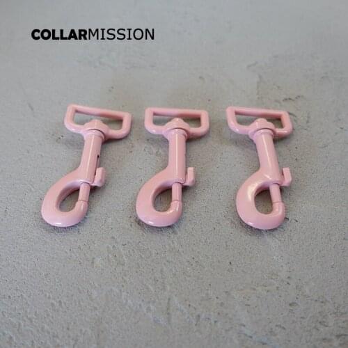 Metal pink colored baking paint dog clip hook durable and strong swivel snap hook zinc alloy Diy accessories CPK25P