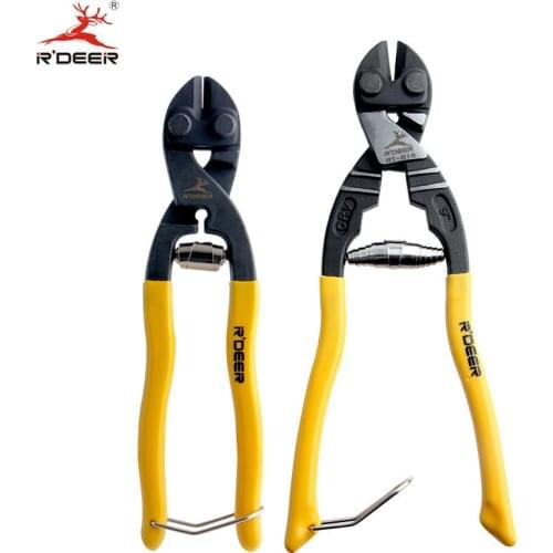 RDEER 8"/9" Mini Bolt Cutter CR-V Wire Cutter Effort 50% Multitool Cutting Pliers