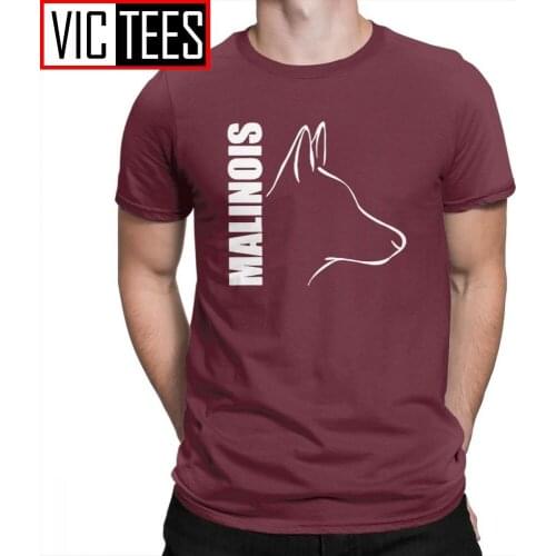 Men Silly Dog Belgian Malinois T Shirts Brand Casual Design Tee Shirt Gentlemen Cotton T-Shirt