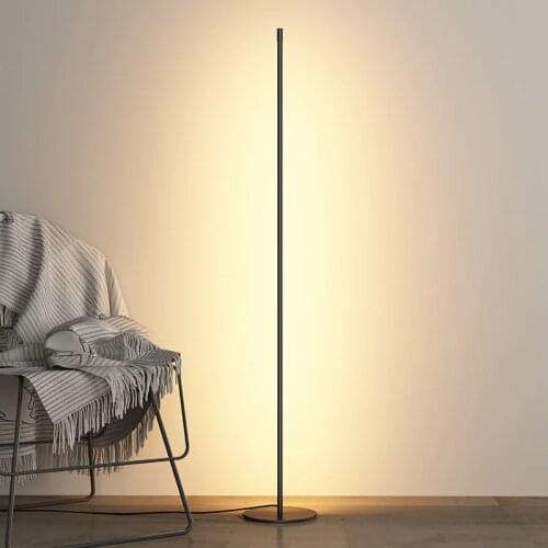 Nordic Simple Led Floor Lamp Modern Minimalist Line Standing Lamps Living Room Bedroom Home Floor Lighting Stand Light Fixtures