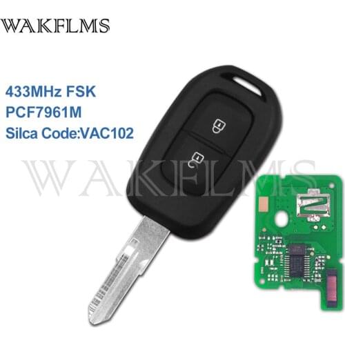 PCF7961M VAC102 Remote Car Key Fob for Renault Dacia LOGAN SANDERO LODGY DOKKER DUSTER 2013 2014 2015 2016 2017 2018