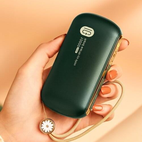 Rechargeable Hand Warmer Heater 10000mAh Poverbank Portable Charger External Battery for Samsung iPhone 12 11 Xiaomi Power bank
