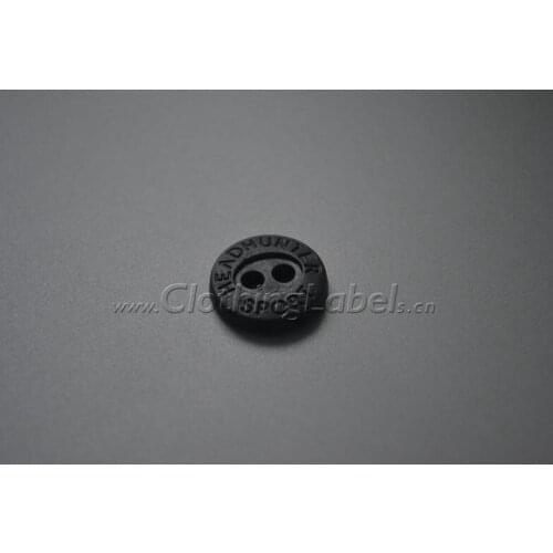 Custom rubber button for clothing, shoes, bags, t-shirts etc., small size, soft rubber, eco-friendly with laser printing of logo