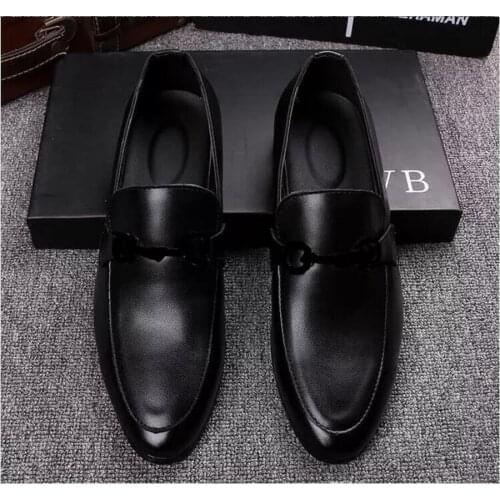 Runtu Mens Leather Shoes