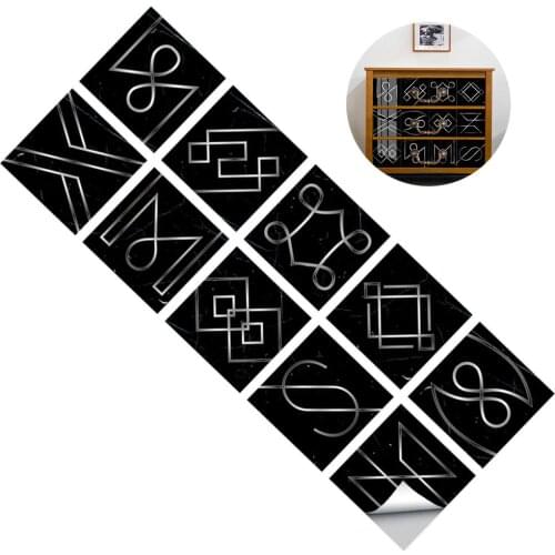 10PCS S/M/L Modern Style Floor Stickers Wood Grain PVC Waterproof Self-adhesive Bedside Wall Decoration Wallpaper #20