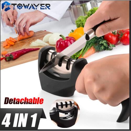 Towayer New Sharpener Multi-Function Home Kitchen Quick Tool Tungsten Steel Diamond Sharpening Stone Outdoor Ceramics
