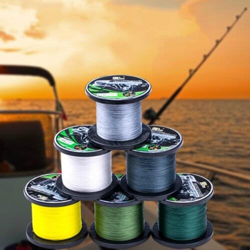 High strength fish line 500 meters 8 strands PE braided wire line fishing group floating fishing lure line