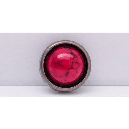 30pc 10mm Red Turquoise Beads Rivet Stud Fasteners Concho Rivetback For Leathercraft Leather Project Case Belt Bag Clothes Decor