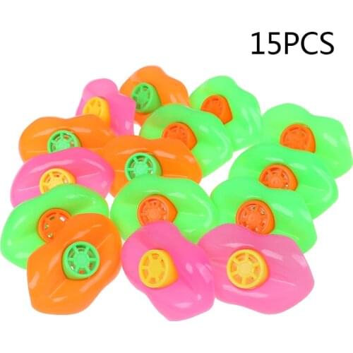 15PCS Plastic Lip Whistles Birthday Party Favors Party Noisemakers For Children Kids Gift