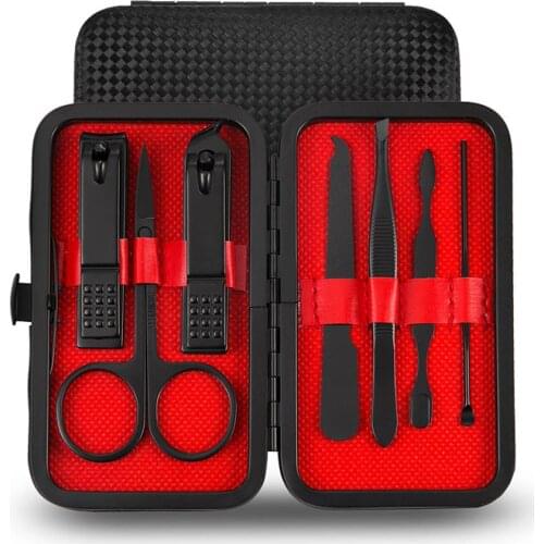 7Pcs/Set Stainless Steel Nail Clipper Earpick Scissor Pedicure Manicure Tools Portable size, easy to carry, ideal for travel or