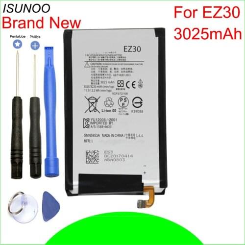ISUNOO 3025mAh EZ30 battery for Motorola Nexus 6 Google XT1115 XT1110 nexus6 battery with repair tools