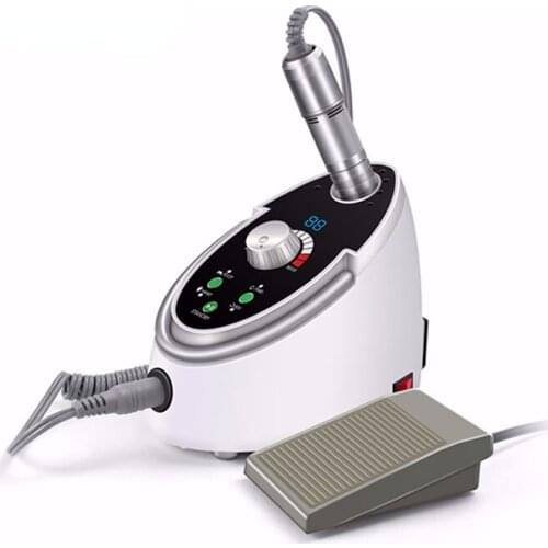 ROSH Mark 65W Powerful Power 35000rpm High Rotational Speed Toe Hand-held Nail Drill Machine White Color Strong Milling Cutter